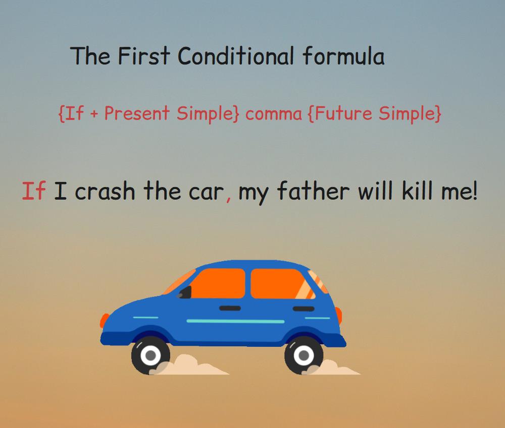 The formula of the first conditional