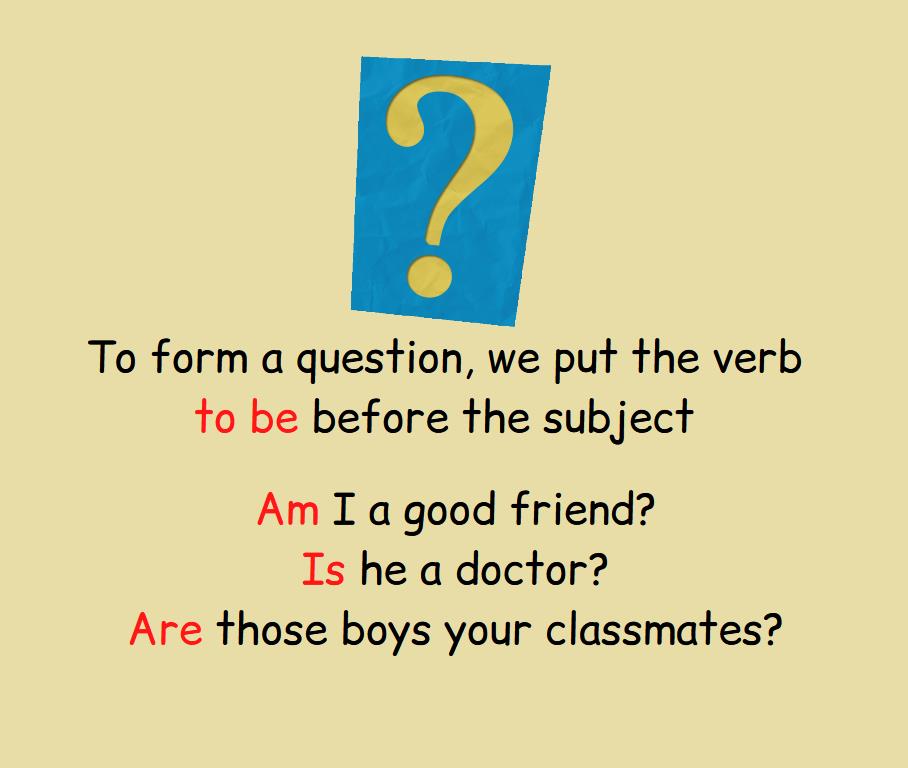Rule and examples of how to form questions in Present Simple.